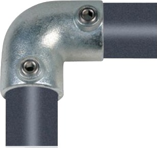 Galv. 90 G. Bøjning Pipe Clamps Bøjning 42,4 Mm X 11/4"". 90 Gr. Galvanise