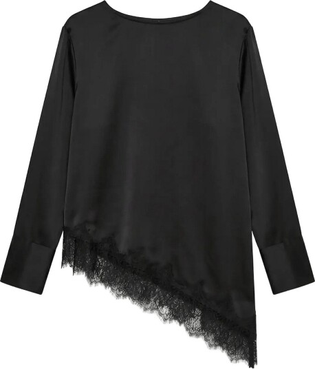 Vero Moda Vmjulianne Ls Lace Top Wvn Black XL