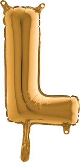 Ballongkungen Bokstavballong Mini Gull Bokstav L 14312G