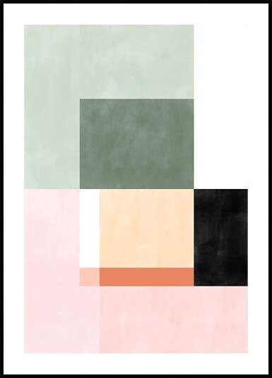Abstract Composition With Geometric Shapes Plakat Plakat / 50x70cm Abstract Composition With Geometric Shapes Plakat Plakat / 50x70cm