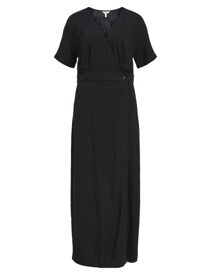 Object Objsanne S/S Re Ankle Dress Div - Black - 34
