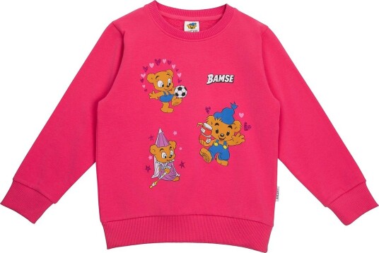 Bamse Nalle Maja Collegetröja   Pink   116