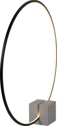 Lucide Cirkelis Bordlampe Ø 83 cm Dim. 1x24W 3000K Sort