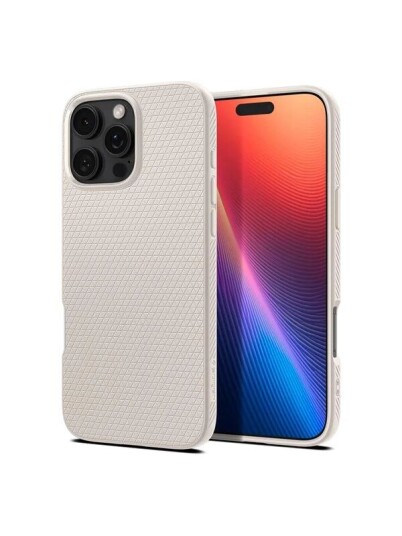 Spigen Liquid Air Mobildeksel til iPhone 16 Pro - Titan Beige