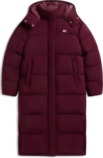 Tommy Jeans Tjw Alaska Long Puffer Ext Burgundy M