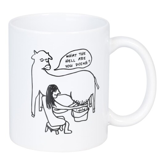 Funny Mug Melkende Ku Funny Mug Melkende Ku