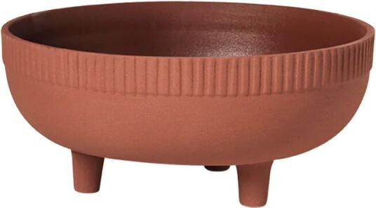 Kristina Dam Studio Krukke M Ø24x11 cm Terracotta red Kristina Dam Studio Krukke M Ø24x11 cm Terracotta red