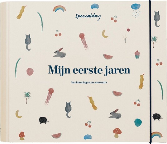 Specialday Baby Journal Belgian/Dutch Mijn Eerste Jahre Cream Album W. Ringbinder Function Cream Dutch