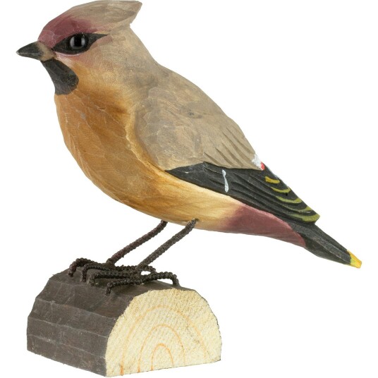 Wildlife Garden DecoBirds Håndskåret Fugl Sidensvans