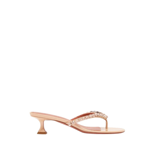 Amina Muaddi Dame Sko Beige 36 1/2 EU,