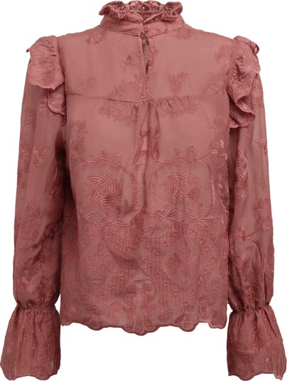 BYIC Ellinoric Lace Dress DUSTY ROSE XS