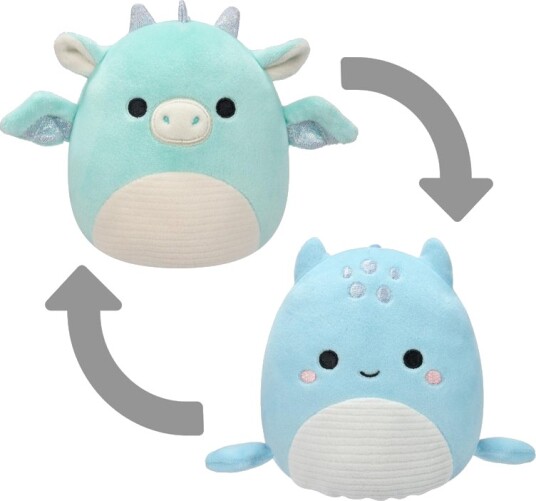 Squishmallows Flip-A-Mallow Plysjbamse 13cm Miles og Lune Squishmallows Flip-A-Mallow Plysjbamse 13cm Miles og Lune