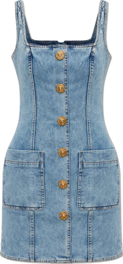 Balmain Dame Kjoler Blå M, Balmain Dame Kjoler Blå M,