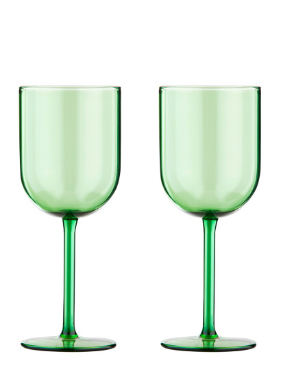 Studio About Wine Glass Tall   Green   25 CL