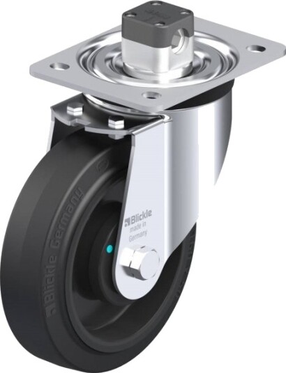 Blickle 850635 L-Poev 160Kad-Cs11 Styrehjul Med Bremse Hjuldiameter 160 Mm, Bæreevne Maks 400 Kg, 1 Stk