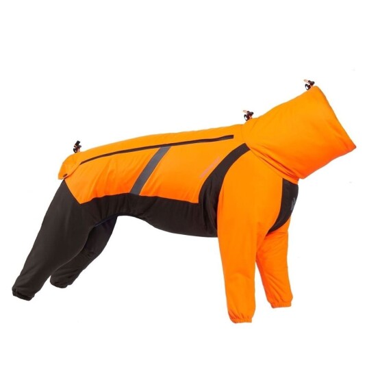 Non-stop Dogwear Fjord Hundeoverall Regndress Oransje 65 cm