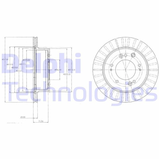 Bremseskive DELPHI BG4331