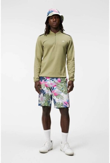 J.Lindeberg Tim Print Shorts Herre Oil Green 32