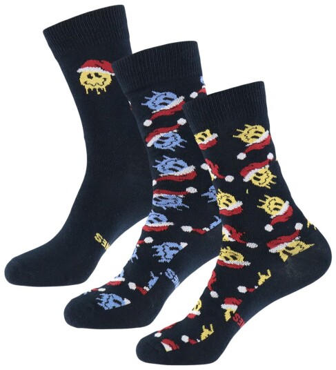 Jack & Jones JacJule 3 pack Outer Space Jack & Jones 38/43 Sokker Blå Gul Marineblå Rød Svart