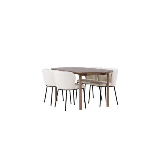 Venture Home Spisegruppe Venture Home Andy med 4 stk Edina Stoler GR23668