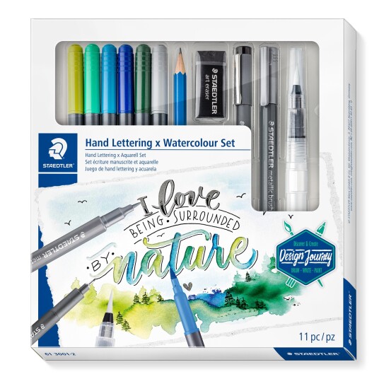 Staedtler Mixed Akvarellfärg & Hand lettering 11-set Staedtler Mixed Akvarellfärg & Hand lettering 11-set