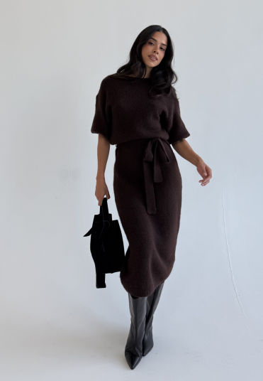 Bubbleroom Short Sleeve Knitted Dress
