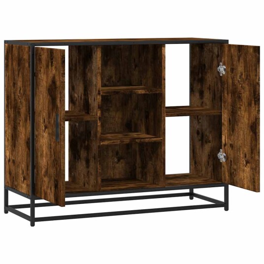 Skjenk røkt eik 92x35x76 cm konstruert tre 8721102840753