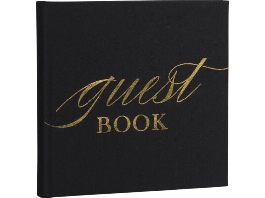 Focus Group Base Line Canvas Album 20x20 Guestbook Black