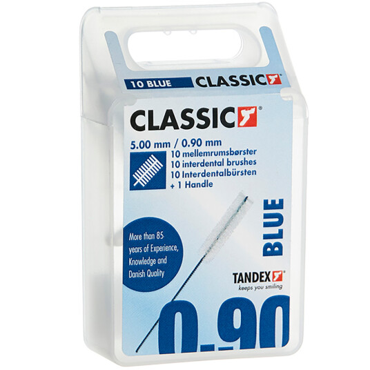 Tandex Classic Gap børster 0,90 mm BLÅ