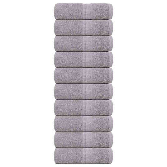 Vaskehåndklær FROGN 10 stk grå 30x30 cm 360 gsm Vaskehåndklær FROGN 10 stk grå 30x30 cm 360 gsm