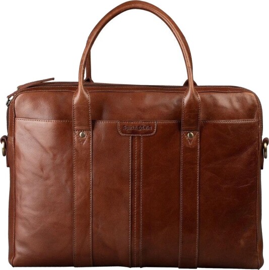 Springfield stor PC veske i skinn 15" Cognac Springfield stor PC veske i skinn 15" Cognac