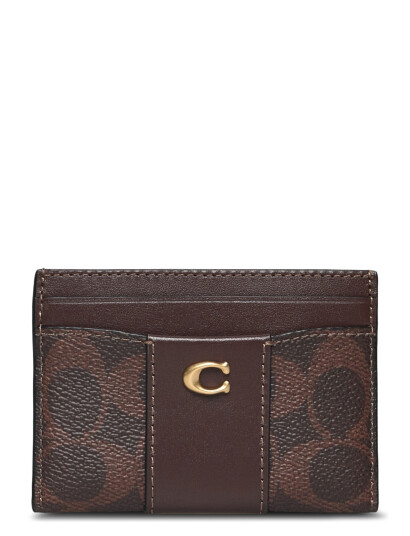 Coach Essential Card Case Brown 