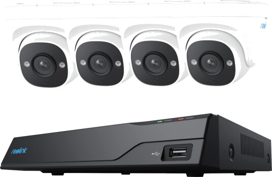 Reolink NVS8-5MD4 8-kanals Sikkerhetskamerasystem med 4 AI Kameraer og 2 TB NVR
