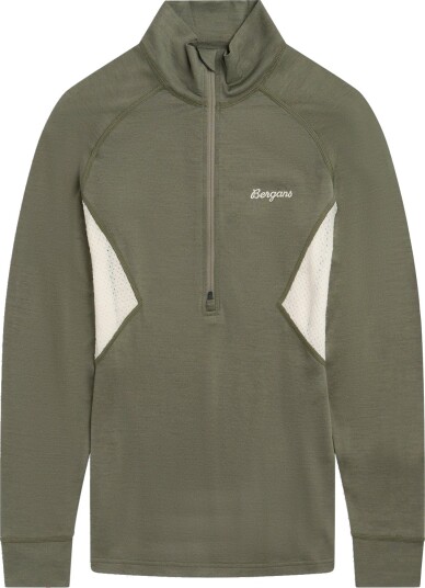Bergans Inner:Pure Merino Half Zip Women Grønn XL Bergans Inner:Pure Merino Half Zip Women Grønn XL