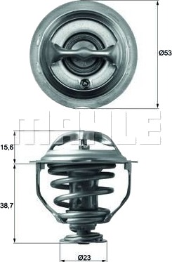 Termostat MAHLE ORIGINAL TX 117 95D