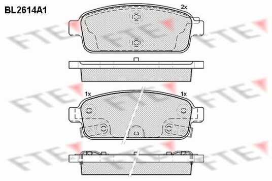 Bremseklosser FTE 9010862 Bremseklosser FTE 9010862