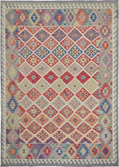 Orientalsk Teppe Vegi Kelim Hand Woven 207 x 291 cm Størrelse: 207 x 291 cm