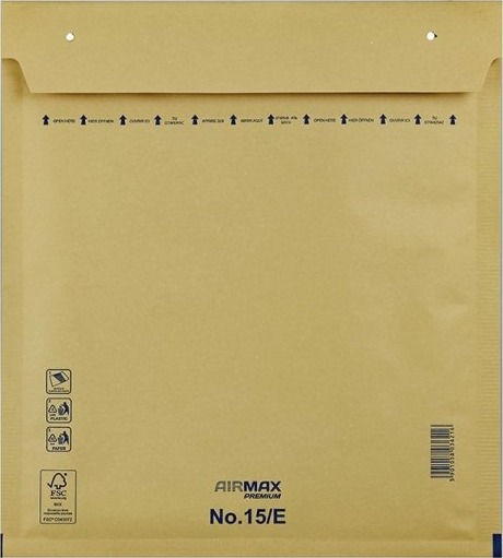 Boblepose 15/E 240 X 275 Mm Indre Dim: 265 X 220 Mm Kort Side Åben Peel&Seel Skræl Og Forsegl B