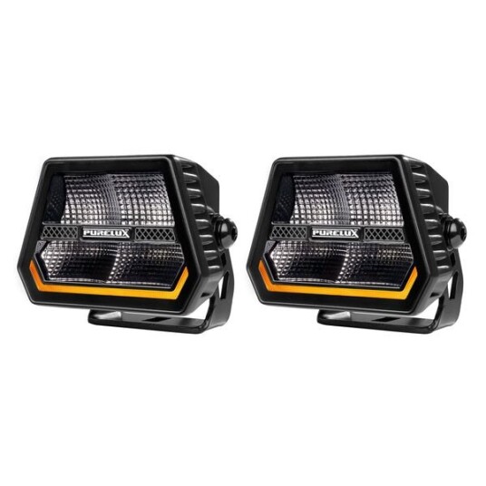 Varsellys / Arbeidslys PURELUX Panther Alpha 60 R65   12 cm / 60W / Bred 2 stk