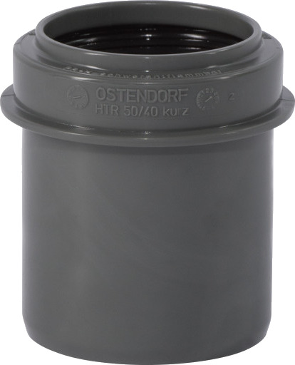 Ostendorf Ø50 x 40 mm reduksjon PP grå, kort Ostendorf Ø50 x 40 mm reduksjon PP grå, kort