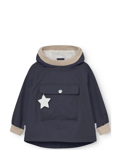 MINI A TURE Matbabyvito Fleece Lined Spring Anorac. Grs Navy 6M/68 MINI A TURE Matbabyvito Fleece Lined Spring Anorac. Grs Navy 6M/68
