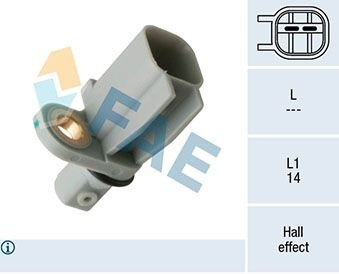 Sensor, ABS FAE 78450 Sensor, ABS FAE 78450
