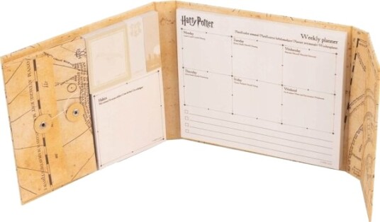 Harry Potter Ukeplanlegger Med Klistrelapper 19,3 X 16,5 Cm Harry Potter Ukeplanlegger Med Klistrelapper 19,3 X 16,5 Cm