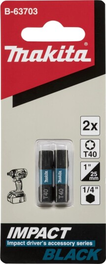 Makita Bits B-63703 T40 25mm 2 Stk