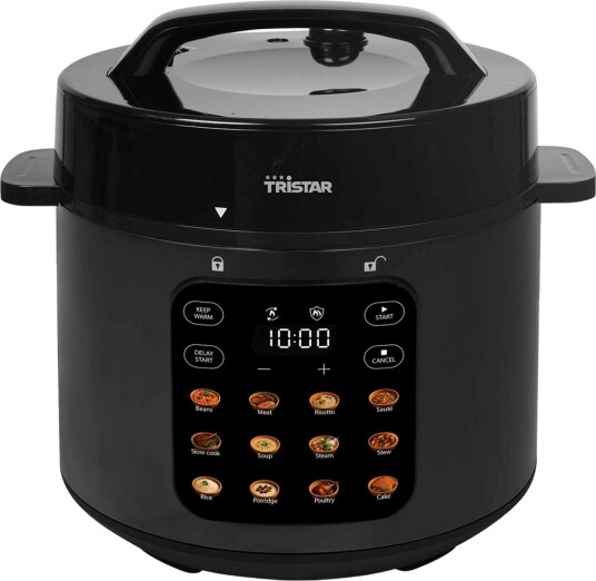 Tristar RK 6160 Trykkoker 6L 1000W 12 programmer Svart Tristar RK 6160 Trykkoker 6L 1000W 12 programmer Svart