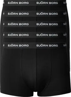 Björn Borg Cotton Stretch Trunk 5p Multipack underbukser Svart