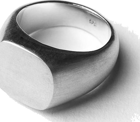 Blue Billie Oval Clean Ring - Silver - 60