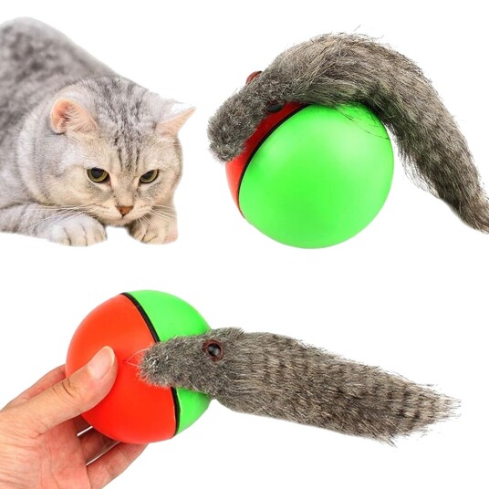 Elektrisk Kattleksak Leksak För Katt Rullande Boll Med Iller Elektrisk Kattleksak Leksak För Katt Rullande Boll Med Iller