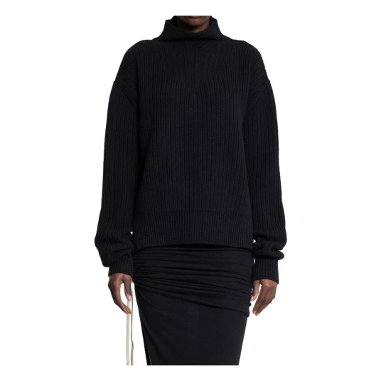 Rick Owens, Dame, Strikkevarer, Svart, L,
