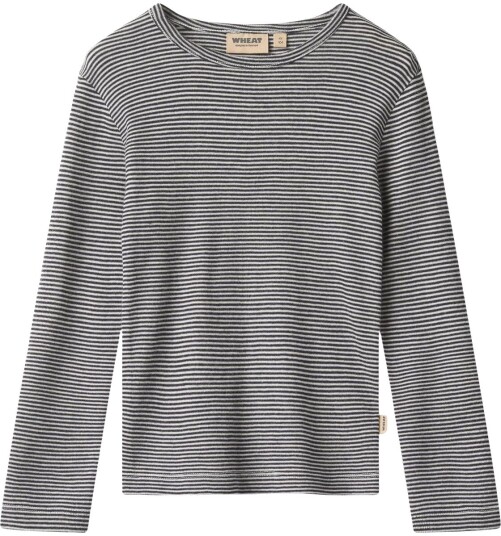 Wheat ull Wheat Alfie genser i ull til barn, Navy Stripe (116) 116